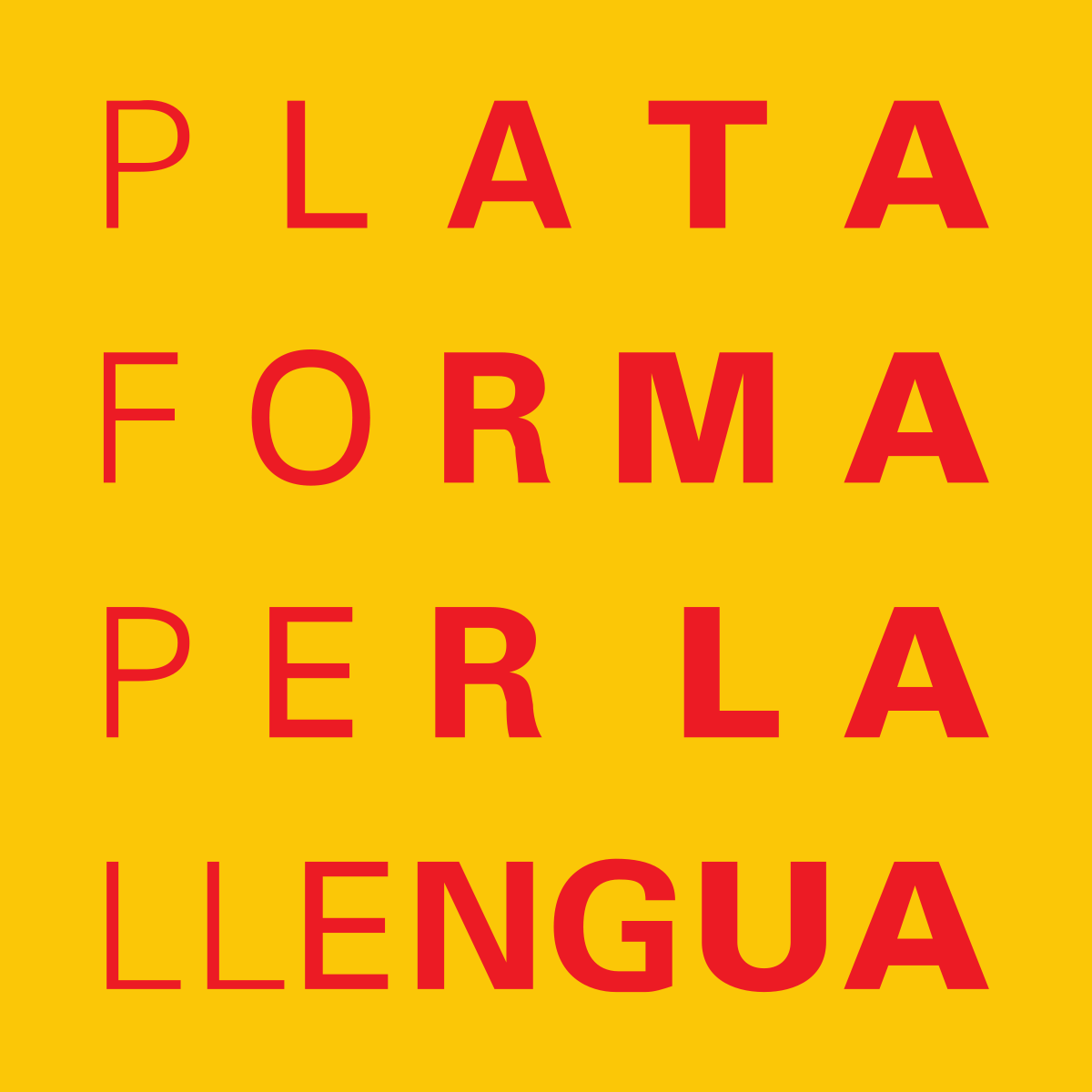 Logotip de Plataforma per la Llengua